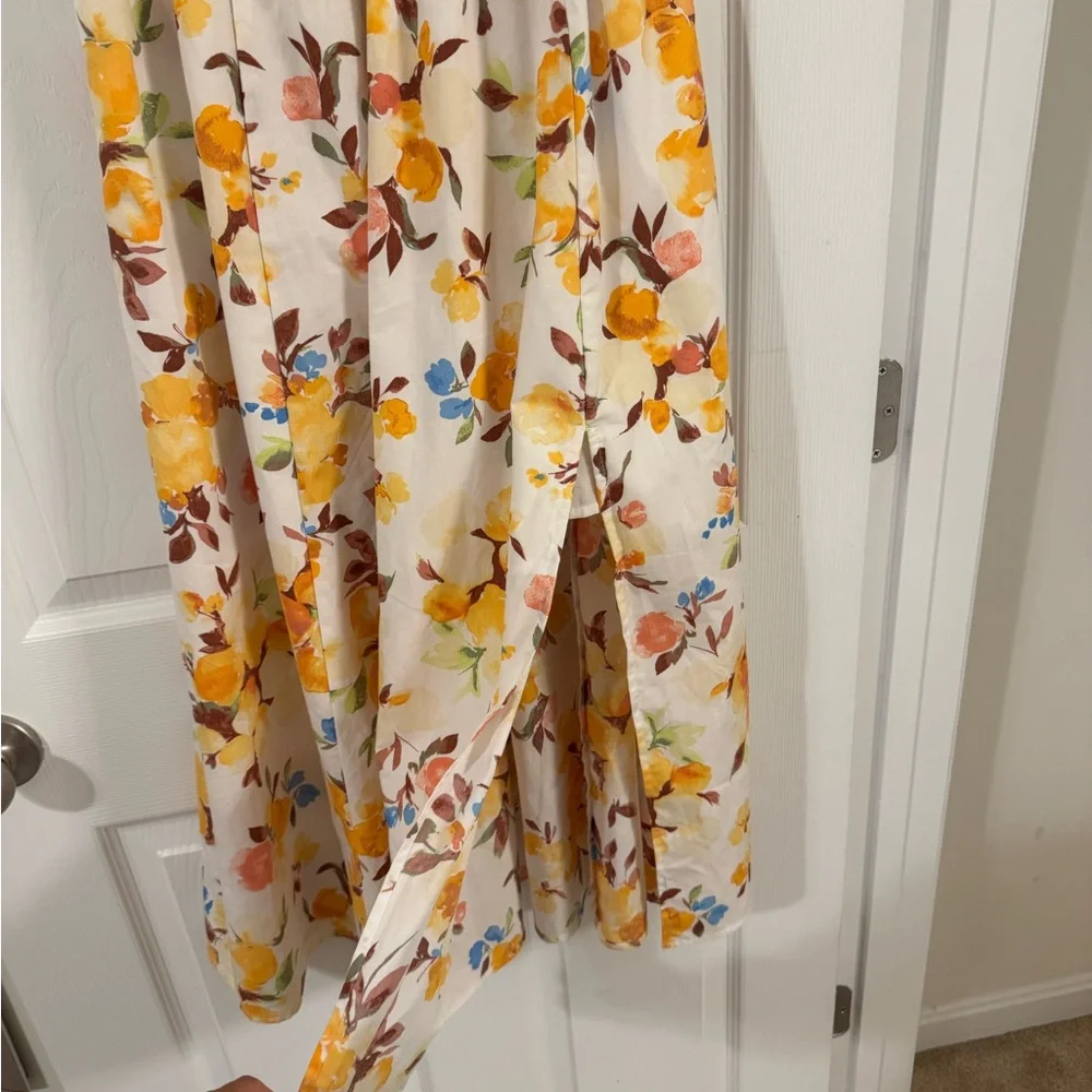 Abercrombie & Fitch Flutter Sleeve Midi Dress - Picture 7 of 12